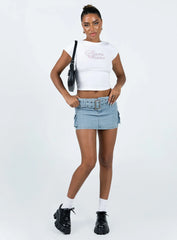 Iconic Cargo Mini Skirt Denim