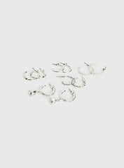 Delfine Earring Pack Silver