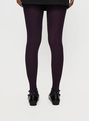 Back With Love Stockings Plum