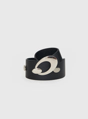 Jaide Low Waist Belt Black Silver
