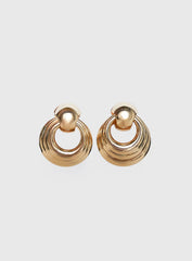 Time Goes By Earrings Gold