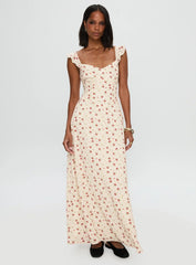 Maryana Maxi Dress Cream Multi