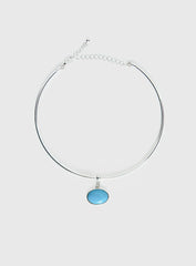 Vanita Necklace Silver Turquoise