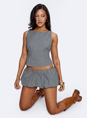 More My Jam Bubble Hem Set Black White