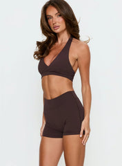 Final Form Active 4 Invisible Scrunch Shorts Brown