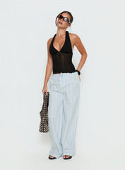 Parklea Pants Blue White Stripe