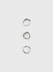 Two Young Hearts Ring Pack Silver
