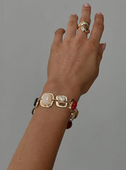 Show Off Gemstone Bracelet Gold