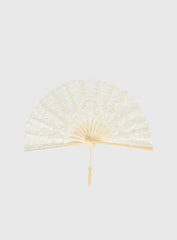 Bossa Nova Lace Fan Beige