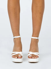 Caprice Heels White