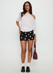 Special Treat Skort Black White Polka Dot