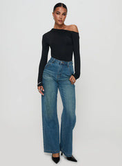 Antilles One Shoulder Bodysuit Black