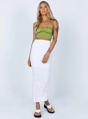Oscar Maxi Skirt White
