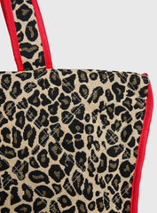 Jovie Tote Bag Leopard Red