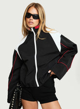 Shoreline Windbreaker Noir White