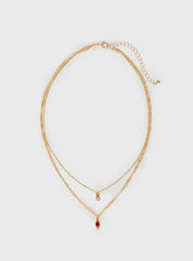 Rosen Necklace Pack Gold Red