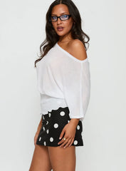 Special Treat Skort Black White Polka Dot