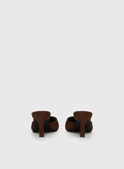 Admiration Pointed Toe Faux Suede Heels Brown