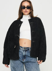 Adylic Teddy Coat Black