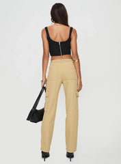 Nickei Utility Cargo Pants Beige