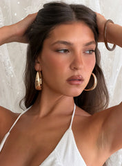 Raskin Hoop Earrings Gold