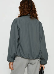 Donetta Collared Jacket Charcoal