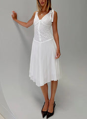Danira Midi Dress White