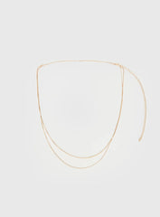 Dressed Up Dainty Chain Belt Gold