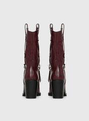 Cypress Western Boots Burgundy