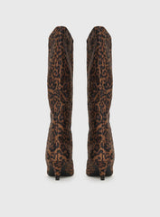 Billini Jovie Knee High Boots Leopard