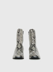 Therapy Shade Boots Black White Snake