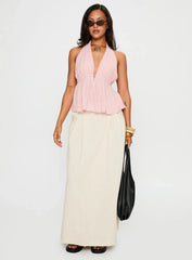 Saddler Halter Top Pink