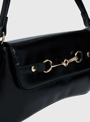 Pulse Shoulder Bag Black Gold