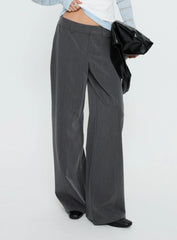 Sarito Low Rise Straight Leg Pants Grey