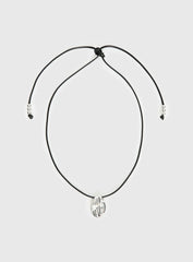 Mayve Cord Necklace Silver