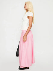 Apresia Maxi Skirt Pink Gingham
