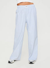 Beach House Pants Blue Stripe