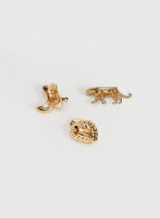 Zaylina Heart Hat Charms Gold
