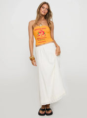 Empress Of Love Maxi Skirt White