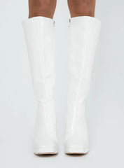 Montgomery Boot White Croc