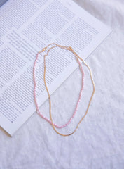 In The Zone Necklace Set Pink