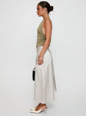 Priscella Asymmetrical Midi Skirt Multi