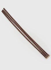 Dusk Dipped Layered Belt Brown Gold