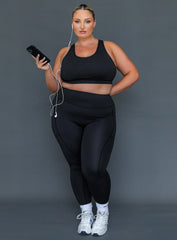 Unstoppable Activewear 7 8 Leggings Black Curve