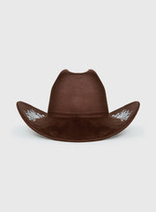 Another Level Embroidered Cowboy Hat Brown