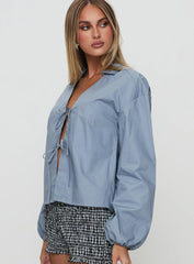 Rinon Long Sleeve Top Steel