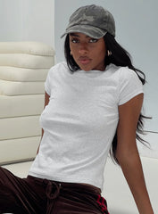 Prestige Longline Baby Tee Grey