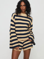 Cheyenne Set Navy Cream Stripe