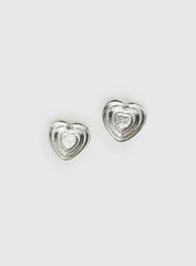 Missouri Stud Earrings Silver Butter