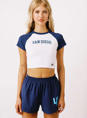 USD Homerun Tee Navy White